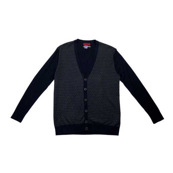 Luciano Visconti‎ Mens Size XL Cardigan Sweater Italian Wool Blend Knitwear - Picture 1 of 11